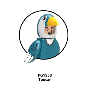 Figurines de dessins animés, ensemble de blocs de construction de personnages d'anime, kit de modèles en plastique, emballé dans un sac OPP, série amusante mystère, jouets d'assemblage - Product Image 4