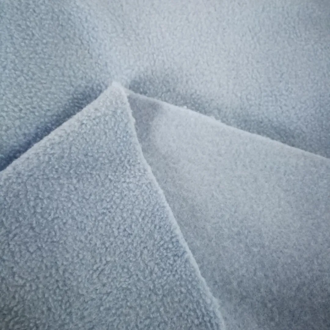 Brosse double face 100 polyester, couleur personnalisée, tissu polaire 220 gsm anti-peluche, 10 pièces