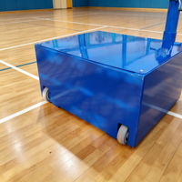 Ensemble de poteaux de filet de volley-ball professionnels réglables en hauteur, robustes, à base stable, pour entraînement et compétition en salle de sport