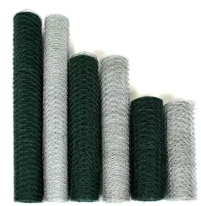Leadwalking Steel Wire Material PVC Coated 6 FT Poultry Fence Suppliers China 50-200cm Height Hexagonal Chicken Wire Mesh