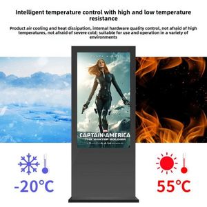 49 pulgadas All-in-One Outdoor IP65 Ad Touch Machine Horz/Vert Screen Wall/Floor Stand 1Yr SDK - Product Image 4