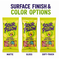 Bolsas de Plástico con Ventana para Dulces Extremadamente Ácidos, Bolsas Planas Individuales para Gomitas Ácidas, Golosinas y Fiestas