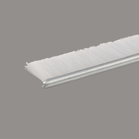 Brosse à bande pour balayeuse routière, en nylon PA6, avec base en métal galvanisé, taille personnalisée, brosse de retenue de poussière pour machine de balayage