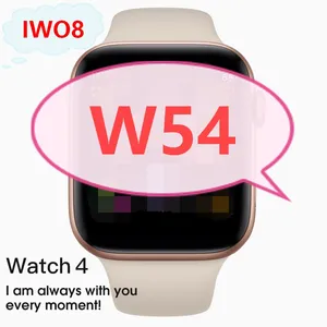 W54 Smartwatch 44mm BT recordatorio de llamada w53 iwo9 10 Serie 4 para del teléfono soporte SMS notifer IWO 8 reloj inteligente