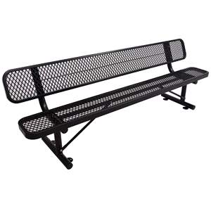 Banquette extérieure <span class=keywords><strong>en</strong></span> acier de 4 pieds/6 pieds/8 pieds Banquette extérieure <span class=keywords><strong>en</strong></span> métal pour parc Banquette extérieure pour jardin public Patio <span class=keywords><strong>Banc</strong></span> à dossier <span class=keywords><strong>en</strong></span> <span class=keywords><strong>fonte</strong></span> - Product Image 2