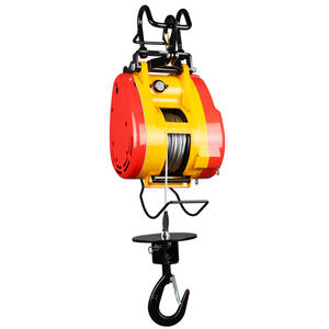 <span class=keywords><strong>Mini</strong></span> grue en acier électrique 220V petit palan de levage nouvelle Suspension à câble métallique simple Double trou chaîne Type de fronde livraison gratuite - Product Image 1