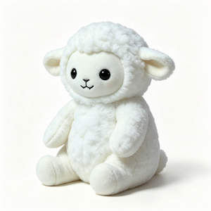 Peluche de oveja personalizado, Cordero de peluche, Peluche de oveja blanca, Lindo peluche de cordero, Peluche de oveja sentada - Product Image 5