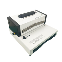 Máquina Encuadernadora Eléctrica de Escritorio SE25A para Oficina con Perforadora de Espiral de Plástico para Formato A4