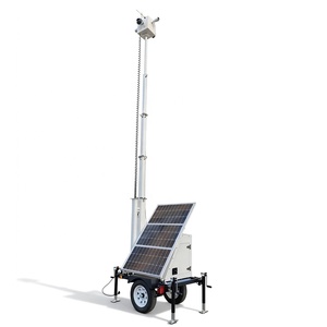 Rimorchio Mobile <span class=keywords><strong>per</strong></span> Sorveglianza e Sicurezza con Pannelli Solari da 300W <span class=keywords><strong>per</strong></span> Cantieri <span class=keywords><strong>Esterni</strong></span> - Product Image 1