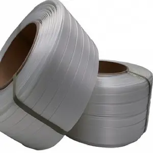 Polyester Cord Strap 13mm to 32mm white color composite strapping