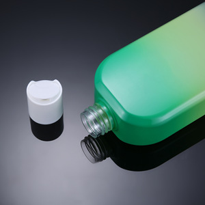 Bouteille plate de 300 ml en PET pour glycérine, design dégradé, emballage pour gel douche, shampoing, produits chimiques quotidiens hydratants - Product Image 3