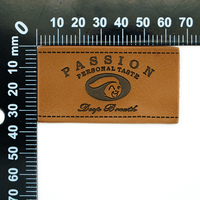 Écusson Cœur en Similicuir 3D Personnalisé DIY, Grande Étiquette de Chapeau en Cuir PU avec Logo en Relief, Badge en Cuir à Coudre pour Casquettes de Baseball