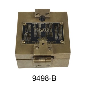 Derivación de latón para brújula náutica, cuadrada en caja de madera, accesorios para acampada y senderismo - Product Image 2