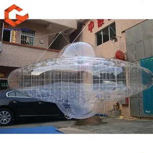 पारदर्शी Inflatable यूएफओ गुब्बारा सजावट Inflatable यूएफओ अंतरिक्ष यान मॉडल बिक्री के लिए
