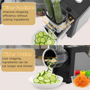 Electric <b>Vegetable</b> <b>Cutter</b> Multi-Functional Automatic Cheese Grater Potato Shredder <b>Slicer</b> For Home - Product Image 2