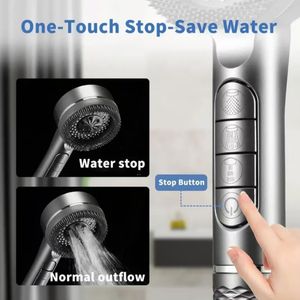 Buse <span class=keywords><strong>de</strong></span> douche à filtration d'eau haute pression à quatre vitesses deux-en-un, bouton <span class=keywords><strong>de</strong></span> pression, filtration pressurisée, coton, robinets <span class=keywords><strong>de</strong></span> douche <span class=keywords><strong>de</strong></span> bain - Product Image 5
