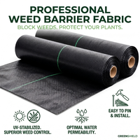 Toile de paillage tissée en PP haute résistance, bâche anti-mauvaises herbes robuste pour vergers, serres et agriculture