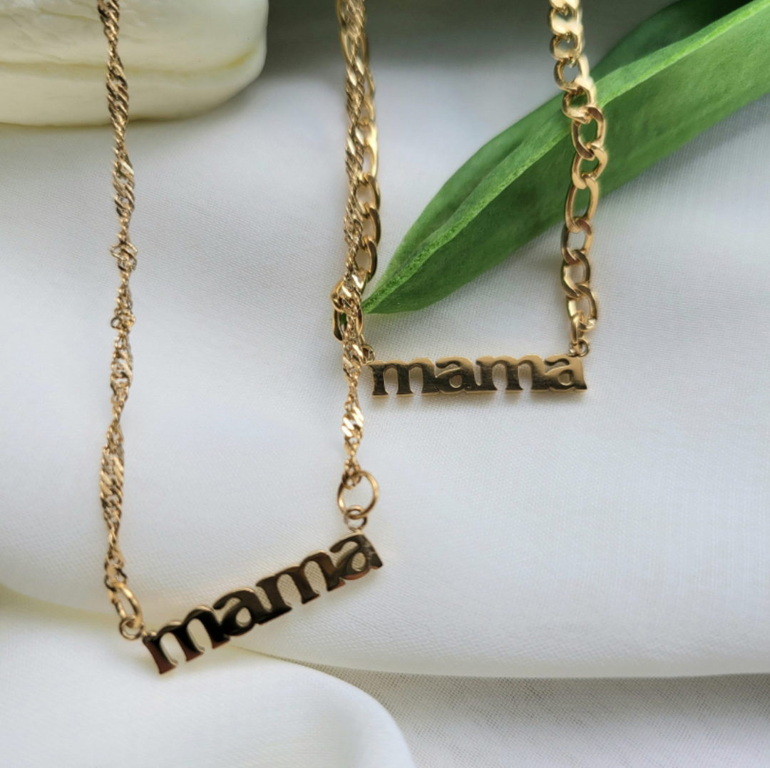 Gold with figaro chain