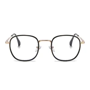 8634 Gepersonaliseerde Vierkante Frame Decoratieve Montuur Bril Modieuze Retro Kleine Frisse Anti-Blauw Licht Bril