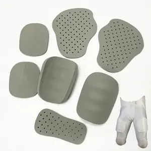 HUNLON 7 Psc Set Insert Pads For Hip Thigh Knee Support Volleyball Soccer American Football Pads Set