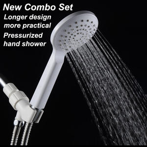 Filtre américain Pomme de douche plaquée à main à 10 fonctions pour le bain <span class=keywords><strong>Robinet</strong></span> de salle de bain à jet d'eau pressurisé pour le commerce extérieur - Product Image 4