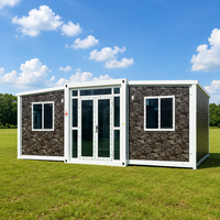 Maison conteneur pliable Jiezhu à double aile extensible, épaissie et respirante, avec chambre et salle de bain pour usage en dortoir