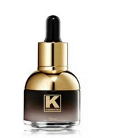 Botella con gotero de cristal con gradiente negro de lujo, botella personalizada con cuentagotas de vidrio de 30ml/1oz, negra con pipeta para cosméticos y aceite de perfume, 10%