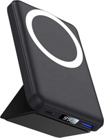 Batterie externe magnétique ultra-fine 10000mAh 22.5W à charge rapide avec support pliable