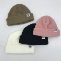 Nieuwe Candy Beanies gebreide mutsen met aangepast logo, camouflage, karakterprint, ruitjespatroon, 100% acryl, wintermutsen, unisex, groothandel