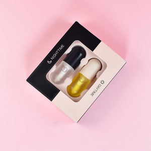 Gember En <span class=keywords><strong>Mint</strong></span> Capsule Vorm Container Lipgloss Custom Logo Dubbele Kleur Lip Olie Lip Plomp Set - Product Image 5