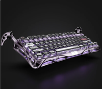 Clavier de jeu GravaStar Mercury V75 Pro 75% à interrupteurs magnétiques à effet Hall, filaire, échangeables à chaud, 8000Hz, RGB double zone