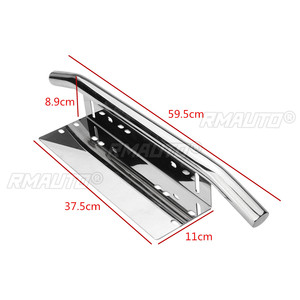Soporte de Montaje Plateado para Barra de Luces Delantera de Coche, Soporte para Matrícula de Coche, Soporte para Barra de Luces de Matrícula Delantera de Automóvil - Product Image 6
