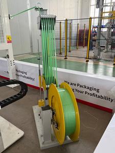 Máquina flejadora rotativa bidireccional de alta resistencia, dispositivo automático de embalaje con marco giratorio para el embalaje de cajas en líneas de empaquetado de fábrica. - Product Image 3