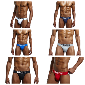 Servizio OEM all'ingrosso vita bassa Mens biancheria intima Sexy Cuecas sospensorio confortevole cotone Logo personalizzato uomini Sexy sospensorio - Product Image 2