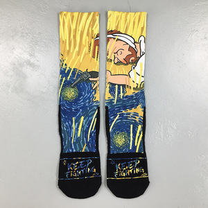 Custom Photo 360 Digital Logo Dye Printing White Blank <strong>Socks</strong> Disposable Casual <strong>Sunflower</strong> <strong>Socks</strong> Bottom Body Sublimation Friendly - Product Image 5