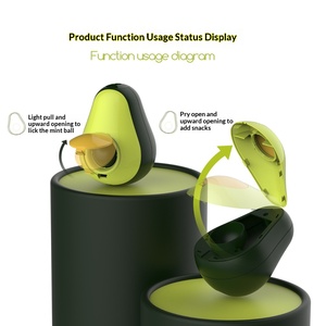 Trendiges Avocado-Trinkgefäß mit lustigem Katzenstab, Futterausgabe-Vorrichtung, ABS-Spielzeug für Haustiere zum Beißen - Product Image 2