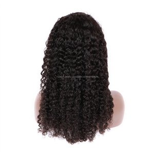 Pelucas de cabello humano virgen Brasileño sin pegamento,180% densidad color natural, rizada pelo pelucas full lace - Product Image 2
