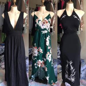 Maxi vestido informal de moda <span class=keywords><strong>para</strong></span> mujer salvaje Sexy gasa suelta estampado Floral verano <span class=keywords><strong>playa</strong></span> estilo transpirable encaje volante SHEInes - Product Image 2