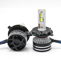 Bombilla LED para Faros Delanteros CX20 H4, 12V 24V Universal, 55W 4800LM 6500K H4 9004 9007 9008, Alta Luminosidad, Mejora de Iluminación Automotriz
