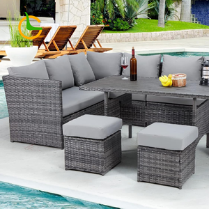 Bên ngoài đồ nội thất <span class=keywords><strong>wicker</strong></span> đồ nội thất không thấm nước PE <span class=keywords><strong>wicker</strong></span> Patio ngoài trời mây vườn sofa PE vườn sofa tổ chức sự kiện bảng - Product Image 1