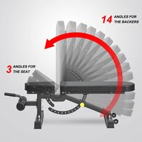 Banc de musculation pliable en acier pour la maison, multifonctionnel, inclinable et déclinable, pour haltères, usage domestique