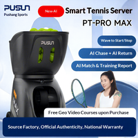 Mesin Pelontar Bola Tenis Otomatis PUSUN PT-Pro MAX Intelligent, Pelatih Tenis dengan Pemrograman AI