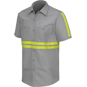 คุณภาพส่งออกการออกแบบที่กําหนดเองเสื้อเชิ้ตแขนสั้นผู้ชายมองเห็นสูงจากบังคลาเทศพร้อมราคาโรงงานโดยตรง - Product Image 4