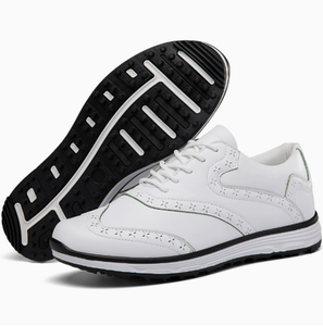 Zapatos de golf para hombre, transpirables, con cordones, con tacos, suela de goma, logotipo personalizado, calzado de golf - Product Image 1