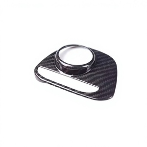 Accessoires intérieurs de voiture en fibre de carbone véritable de haute qualité pour Ferrari 458 2011-2016, décoration du bouton de commande VDA de la console centrale - Product Image 2