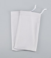 Portable microfibre cordon lunettes sac de rangement pochette en tissu doux pour lunettes écouteurs bijoux