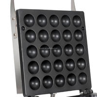 Machine à gaufres rondes à 25 trous pour mini gaufres bulles, Poffertjes - Équipement de pâtisserie pour petites entreprises et chariots de cuisine mobiles