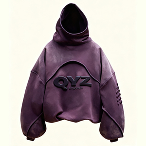 Custom di alta qualità doppio strato 500 Gsm felpe in pile produttori di felpa con cappuccio pesante stampa a sbuffo pesi massimi da uomo - Product Image 1