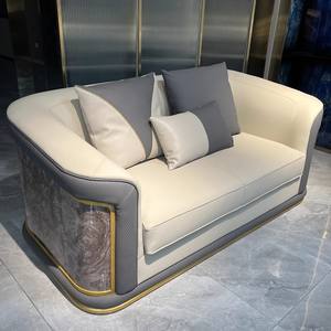 सेक्शनल सोफा विला लिविंग रूम सोफे घर के लिए ग्लॉस पेंट बैकरेस्ट सोफा घर के होटल अपार्टमेंट मॉल फर्नीचर के लिए - Product Image 3