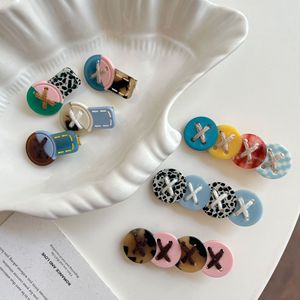 กิ๊บติดผมอะซิเตทสีสันสดใส ดีไซน์ใหม่จากเฉียนจิน พร้อมลายปักครอสติช งานแฮนด์เมดสุดอินเทรนด์ สำหรับเด็กผู้หญิงและผู้หญิง - Product Image 1